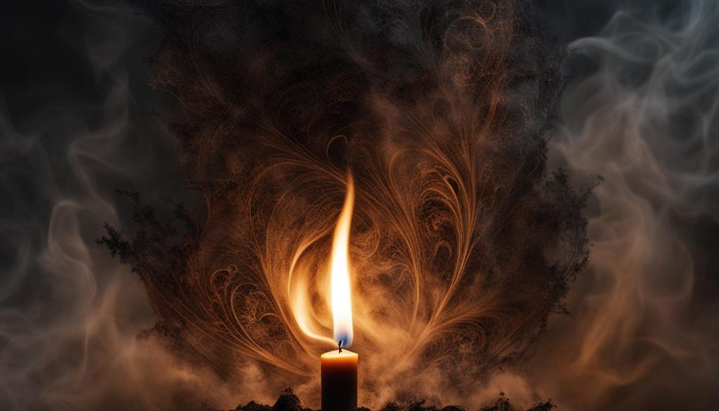 candle flame interpretation